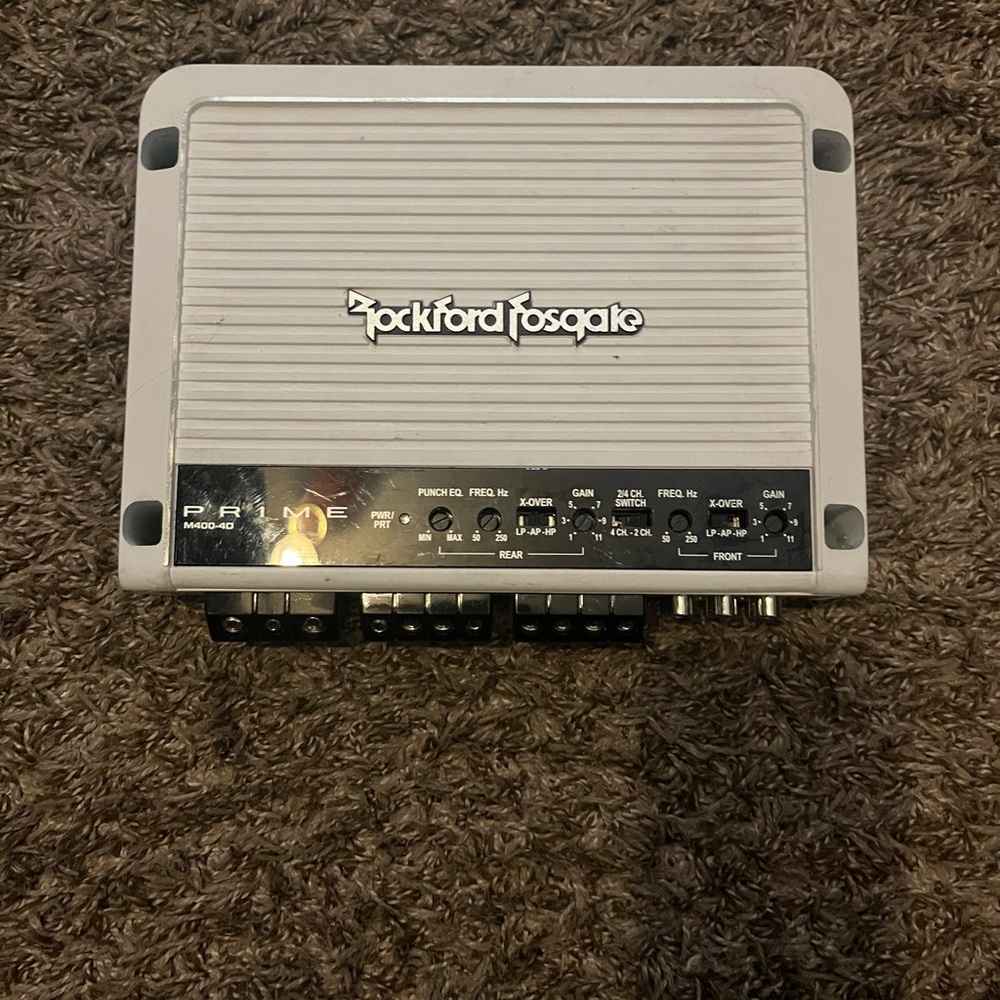 Rockford Fosgate Silver Amplifier High-Performance Car Audio